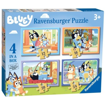 Ravensburger - Puzzle Bluey 4 buc in cutie 12 16 20 24 piese Ravensburger - 1